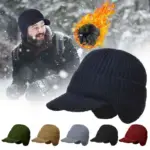 Winter Ear Protection Knitted Hat