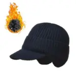 Winter Ear Protection Knitted Hat - Image 14