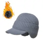 Winter Ear Protection Knitted Hat - Image 19