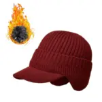 Winter Ear Protection Knitted Hat - Image 20
