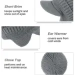 Winter Ear Protection Knitted Hat - Image 4