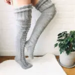 Thigh High Knit Socks - Image 6