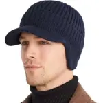 Winter Ear Protection Knitted Hat - Image 9