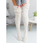 Thigh High Knit Socks - Image 7