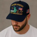 US 250th Anniversary Embroidered Baseball Cap