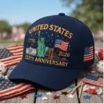 US 250th Anniversary Embroidered Baseball Cap - Image 6