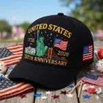 US 250th Anniversary Embroidered Baseball Cap - Image 7